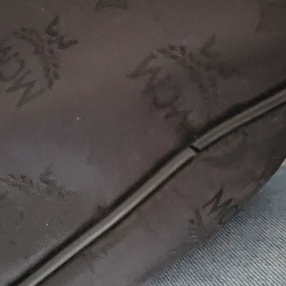 MCM Black Tote with Gold Chain Details - Picture 6 of 11